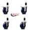 Service Caster 4'' Solid Poly Swivel 1-1/2'' Expanding Stem Caster Set 2 Total Lock Brakes, 4PK SCC-EXTTL20S414-SPUS-2-S-2-112 - alternate 5